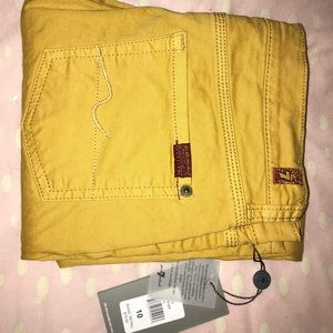 7 for all mankind mustard yellow pants boys sz 10